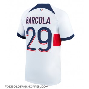 Paris Saint-Germain Bradley Barcola #29 Udebanetrøje 2023-24 Kortærmet